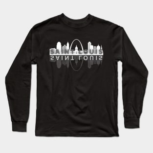 Saint Louis Missouri Skyline Gateway Arch Long Sleeve T-Shirt